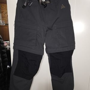 Men's Gray and Black Outdoor Pants